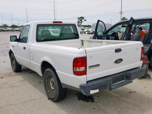 1FTYR10DX7PA22803 - 2007 FORD RANGER WHITE photo 3