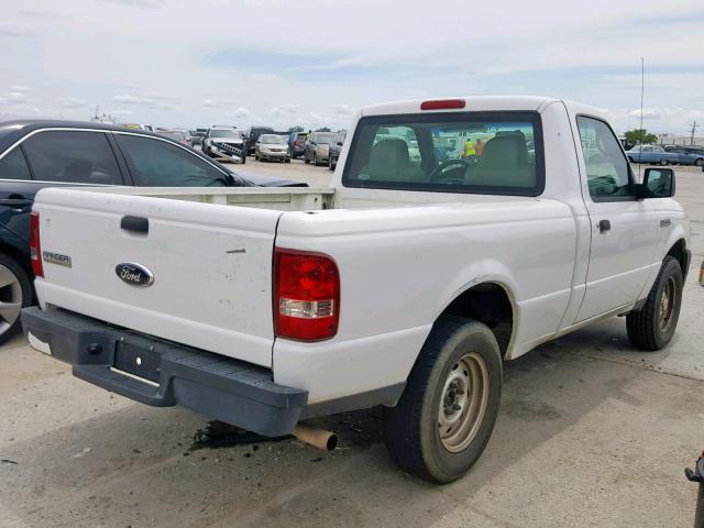 1FTYR10DX7PA22803 - 2007 FORD RANGER WHITE photo 4