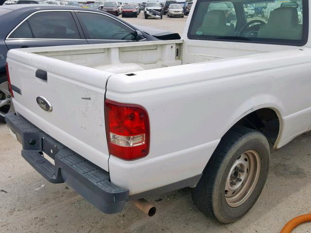 1FTYR10DX7PA22803 - 2007 FORD RANGER WHITE photo 9