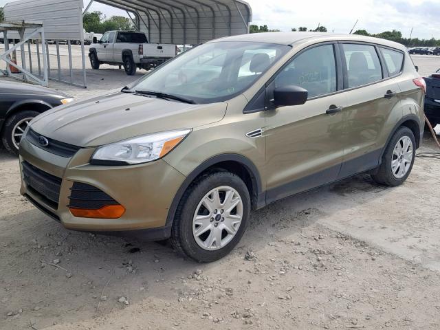 1FMCU0F7XDUD41082 - 2013 FORD ESCAPE S GREEN photo 2