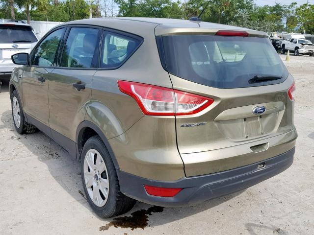 1FMCU0F7XDUD41082 - 2013 FORD ESCAPE S GREEN photo 3