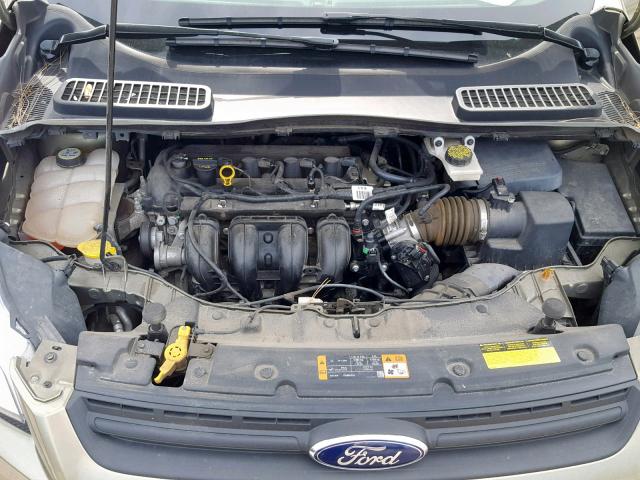 1FMCU0F7XDUD41082 - 2013 FORD ESCAPE S GREEN photo 7