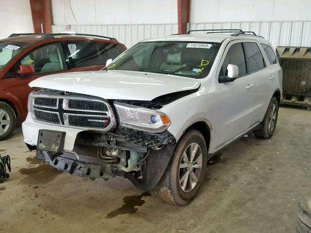 1C4RDHDG4EC551751 - 2014 DODGE DURANGO LI WHITE photo 2