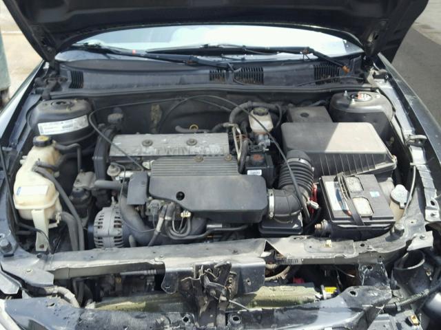 1G2NE52T81M654383 - 2001 PONTIAC GRAND AM S BLACK photo 7