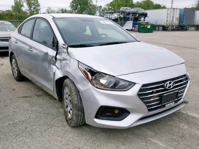 3KPC24A39KE051644 - 2019 HYUNDAI ACCENT SE SILVER photo 1