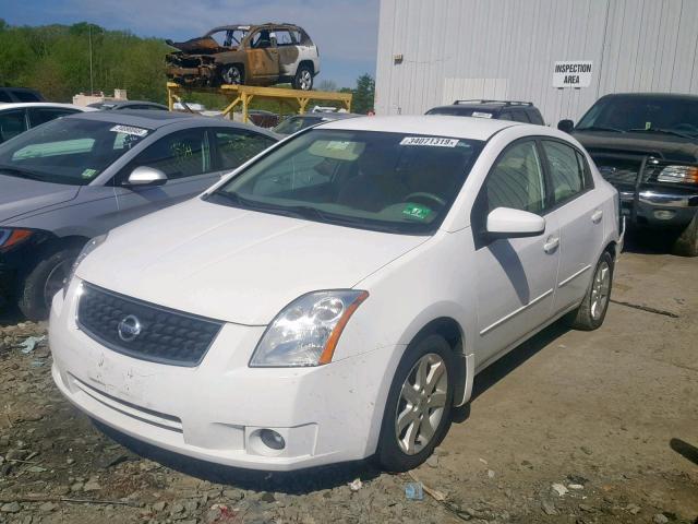 3N1AB61E28L612259 - 2008 NISSAN SENTRA 2.0 WHITE photo 2