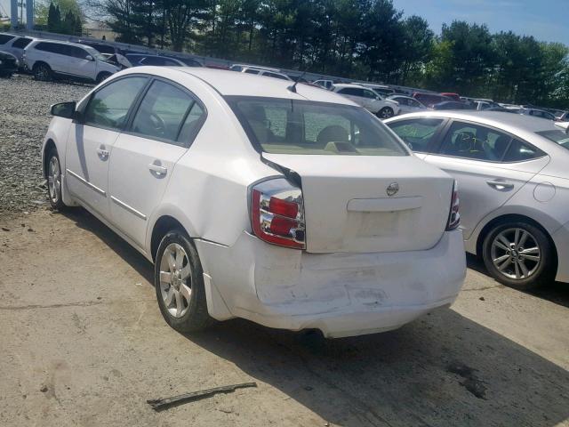 3N1AB61E28L612259 - 2008 NISSAN SENTRA 2.0 WHITE photo 3