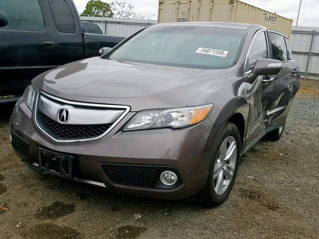 5J8TB4H56DL022721 - 2013 ACURA RDX TECHNO GRAY photo 2