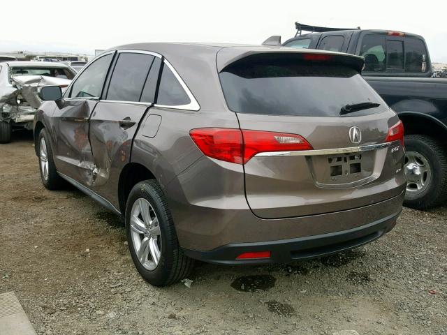 5J8TB4H56DL022721 - 2013 ACURA RDX TECHNO GRAY photo 3