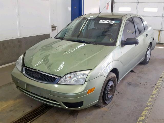 1FAFP34N57W362884 - 2007 FORD FOCUS ZX4 GREEN photo 2