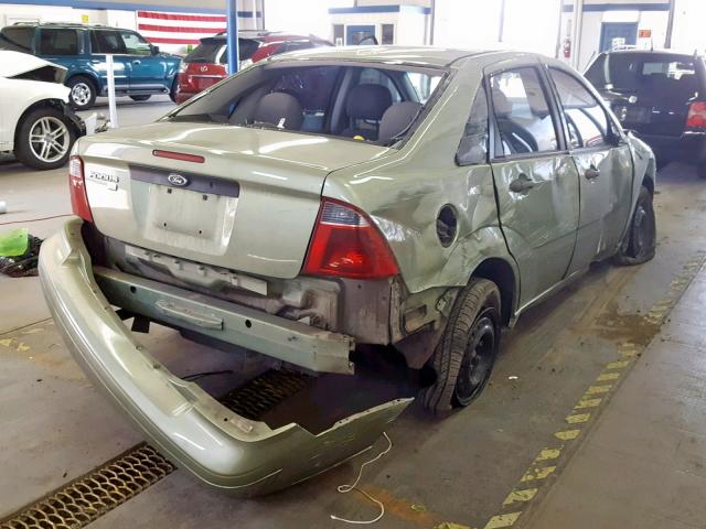 1FAFP34N57W362884 - 2007 FORD FOCUS ZX4 GREEN photo 4