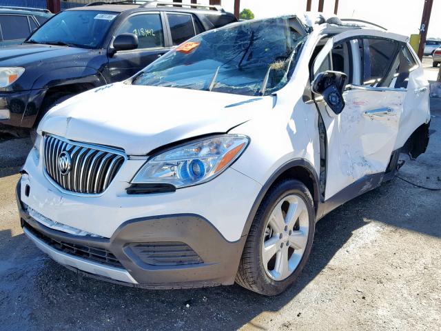 KL4CJASB7GB721956 - 2016 BUICK ENCORE WHITE photo 2