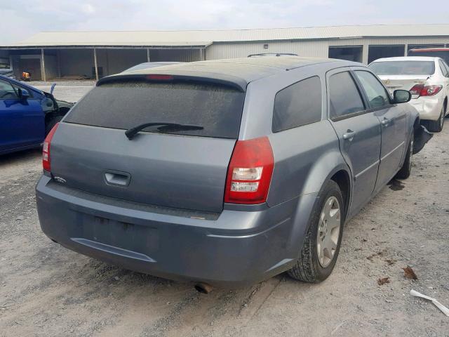 2D4FV47V67H621370 - 2007 DODGE MAGNUM SXT BLUE photo 4