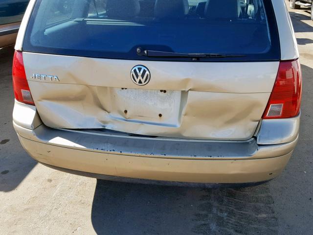 WVWSK61J01W728638 - 2001 VOLKSWAGEN JETTA GLS GOLD photo 9