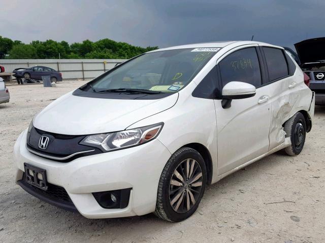 JHMGK5H73GX001957 - 2016 HONDA FIT EX WHITE photo 2