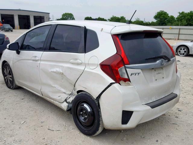 JHMGK5H73GX001957 - 2016 HONDA FIT EX WHITE photo 3