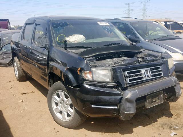 2HJYK16486H505152 - 2006 HONDA RIDGELINE BLACK photo 1