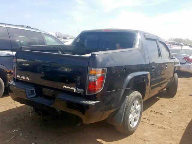 2HJYK16486H505152 - 2006 HONDA RIDGELINE BLACK photo 4