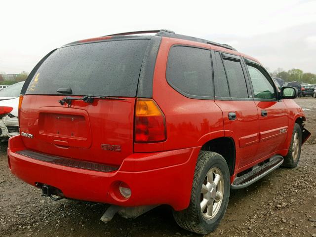 1GKDT13SX22355510 - 2002 GMC ENVOY RED photo 4