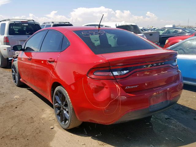 1C3CDFFA9GD817446 - 2016 DODGE DART SXT S RED photo 3