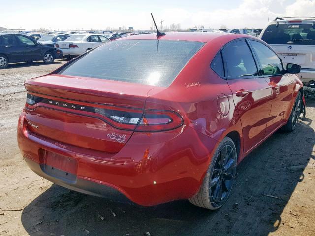 1C3CDFFA9GD817446 - 2016 DODGE DART SXT S RED photo 4