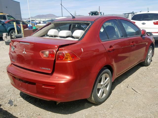 JA3AU26U58U011027 - 2008 MITSUBISHI LANCER ES MAROON photo 4