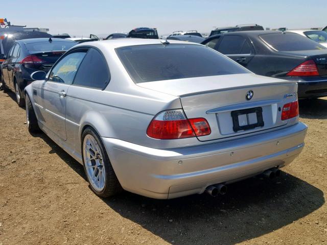 WBSBL93424JR24791 - 2004 BMW M3 SILVER photo 3