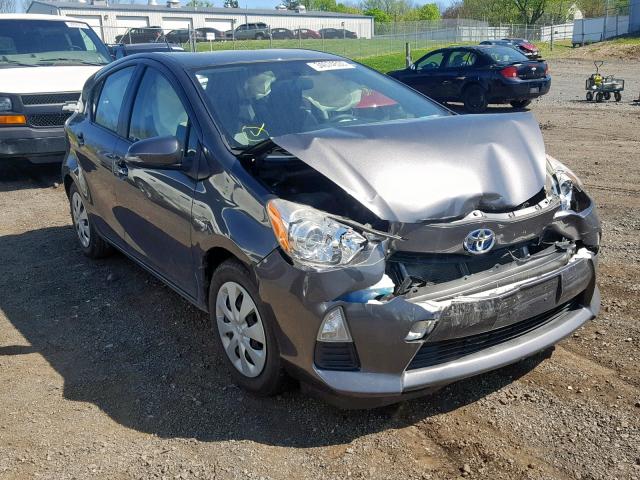 JTDKDTB36C1526881 - 2012 TOYOTA PRIUS C GRAY photo 1