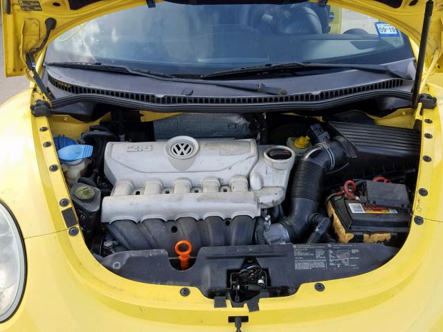 3VWRW31CX7M514538 - 2007 VOLKSWAGEN NEW BEETLE Sarı foto 7