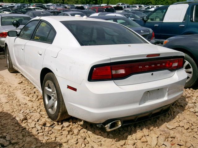 2C3CDXAT5CH201481 - 2012 DODGE CHARGER PO WHITE photo 3