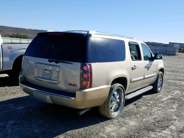 1GKFK66808J193345 - 2008 GMC YUKON XL D TAN photo 4