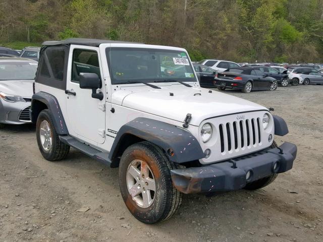 1C4AJWAG5EL162101 - 2014 JEEP WRANGLER S WHITE photo 1