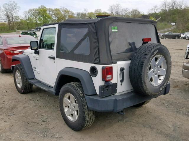 1C4AJWAG5EL162101 - 2014 JEEP WRANGLER S WHITE photo 3