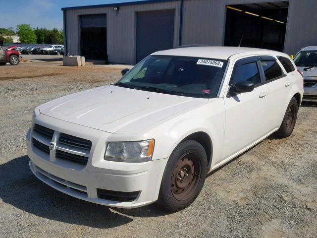 2D4FV47T08H168377 - 2008 DODGE MAGNUM WHITE photo 2