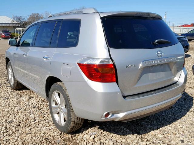 JTEES42A092148238 - 2009 TOYOTA HIGHLANDER SILVER photo 3