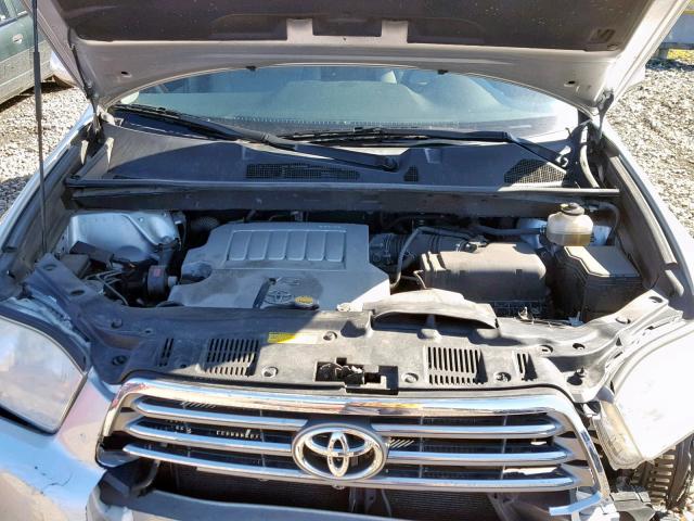 JTEES42A092148238 - 2009 TOYOTA HIGHLANDER SILVER photo 7