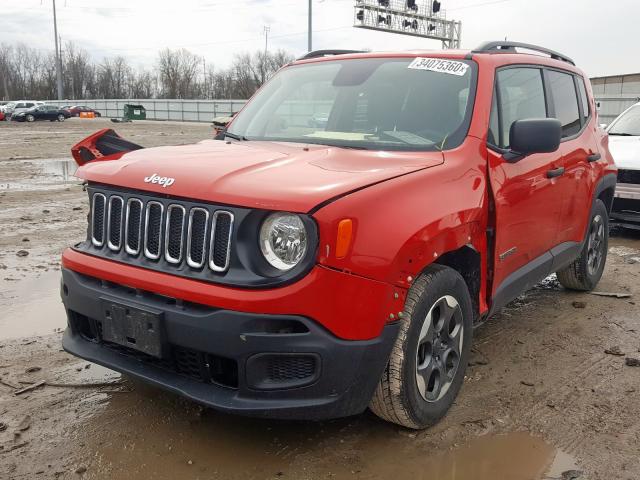 ZACCJAAB6JPG67974 - 2018 JEEP RENEGADE SPORT  photo 2