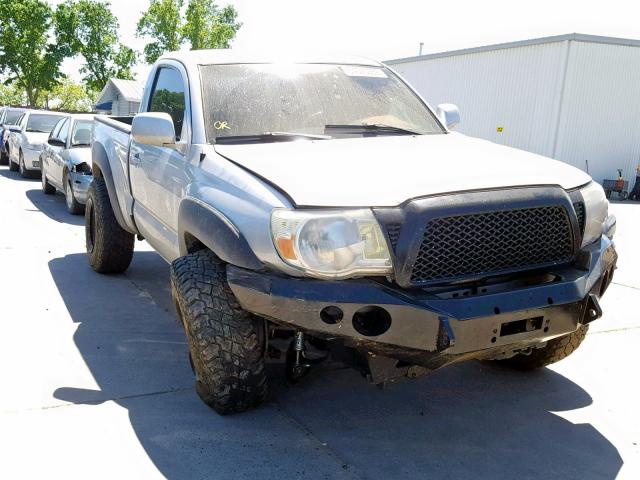 5TEPX4EN5AZ683983 - 2010 TOYOTA TACOMA SILVER photo 1