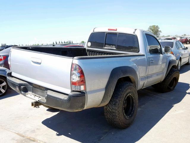 5TEPX4EN5AZ683983 - 2010 TOYOTA TACOMA SILVER photo 4