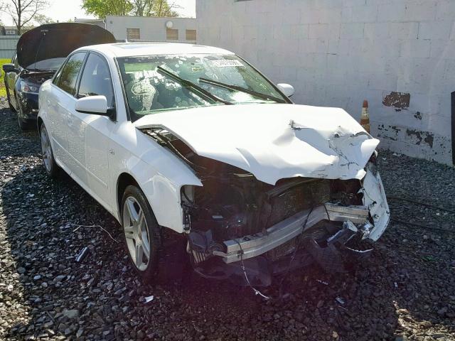 WAUAF78E28A003531 - 2008 AUDI A4 2.0T WHITE photo 1