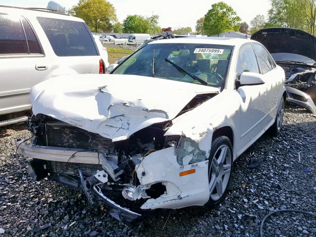 WAUAF78E28A003531 - 2008 AUDI A4 2.0T WHITE photo 2