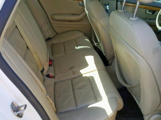 WAUAF78E28A003531 - 2008 AUDI A4 2.0T WHITE photo 6