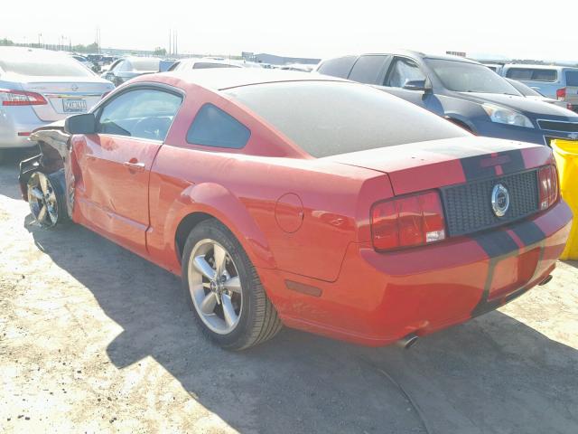 1ZVHT82H675286880 - 2007 FORD MUSTANG GT RED photo 3