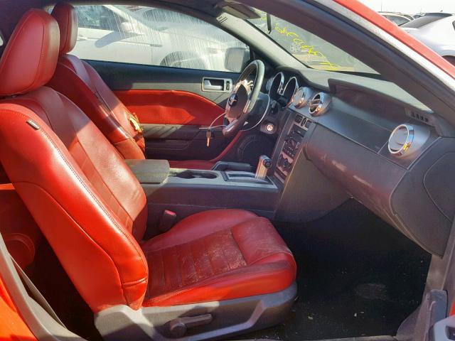 1ZVHT82H675286880 - 2007 FORD MUSTANG GT RED photo 5