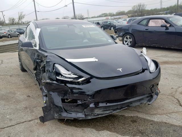 5YJ3E1EA0JF101502 - 2018 TESLA MODEL 3 BLACK photo 1