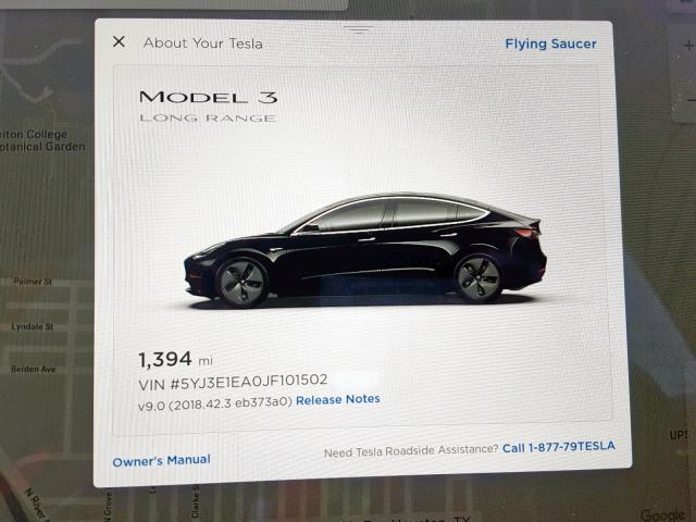 5YJ3E1EA0JF101502 - 2018 TESLA MODEL 3 BLACK photo 8