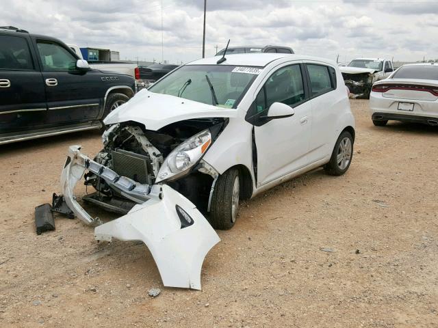 KL8CB6S99EC471424 - 2014 CHEVROLET SPARK LS WHITE photo 2