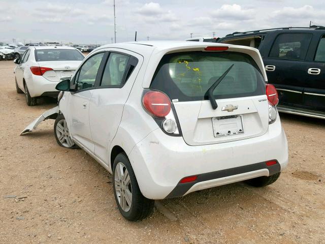 KL8CB6S99EC471424 - 2014 CHEVROLET SPARK LS WHITE photo 3