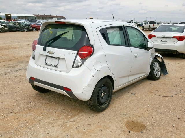 KL8CB6S99EC471424 - 2014 CHEVROLET SPARK LS WHITE photo 4