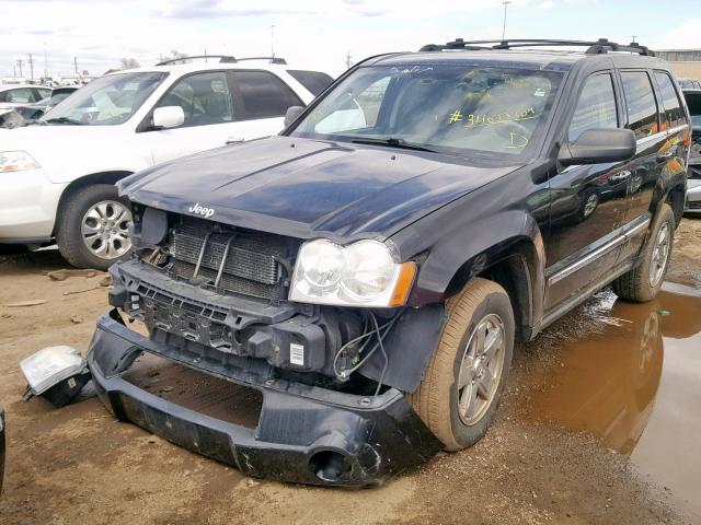 1J8HR58247C552016 - 2007 JEEP GRAND CHER BLACK photo 2